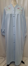Women’s Dressing Gown Design UK16 button-front duster robe Blue UK16 -18 L3402