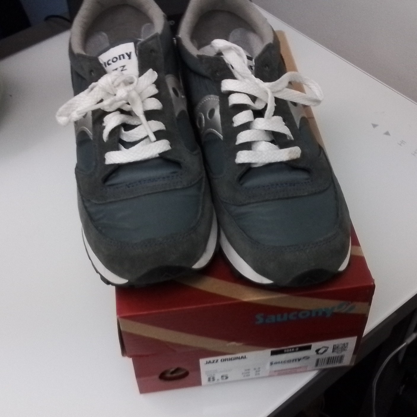 Saucony Jazz Original Men's Dark Green Silver White Sneakers 1044-2 thumbnail 5