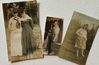 Antique Snapshot Photo Lot Young Women Friends Hand Tinted