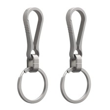 Titanium Carabiner Keychain Clip for Keys, Minimalist Heavy Duty Clip Holder