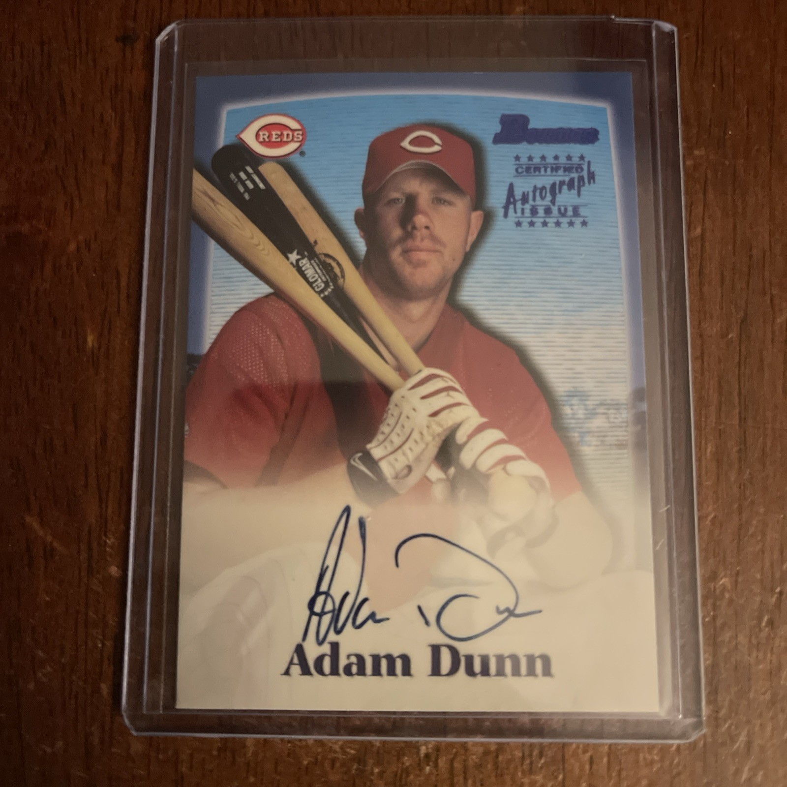 Topps 2000 Bowman Autographs Adam Dunn Auto #AD Cincinnati Reds