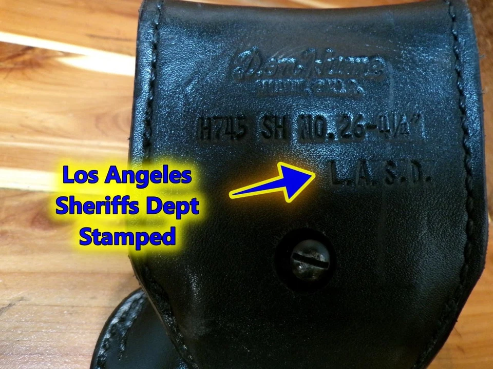 LEFT H745 26-4 1/4" L.A.S.D. HUME L2 Holster for Compact BERETTA Centurion 92C - Image 4 of 4