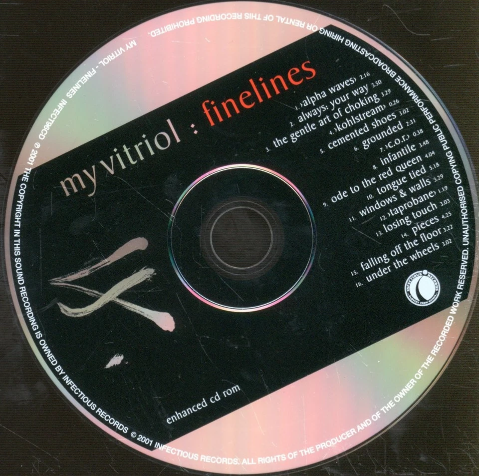 My Vitriol Finelines CD UK Infectious 2001 enhanced CD. Has info sticker on - Bild 3 von 3