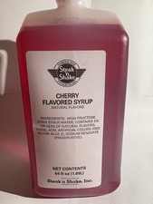 Steak 'n Shake Cherry Flavored Syrup Liquid 64 fl oz (1.89L)