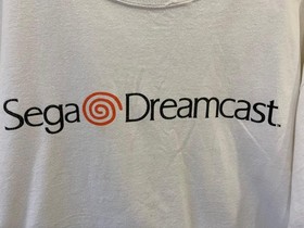 Vintage 1999 SEGA Dreamcast Logo T-Shirt White Gaming Promo Tee Size Large#78