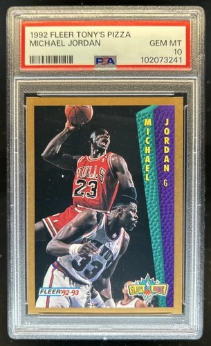 1992-93 Fleer Tony's Pizza Michael Jordan Lakers PSA 10 GEM MINT
