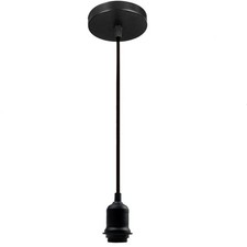 Image of Vintage Pendant Ceiling Rose Edison Chandelier Flex Lamp Fixture Holder