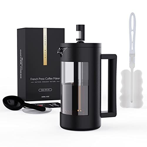 French Press Coffee Maker, Camping Plastic Glass French Coffee Press