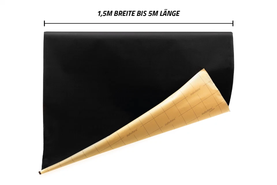 indivitara® Premium Mikrofaserstoff selbstklebend dehnbar Wildleder Optik Suede - Bild 4 von 4