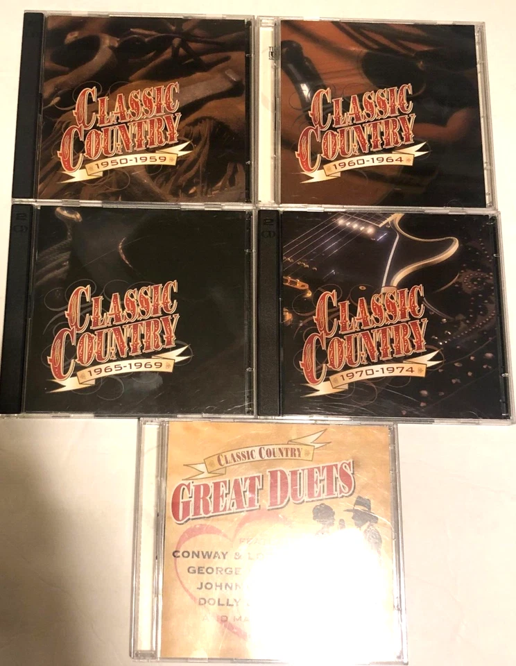 Time Life Classic Country 1950-1974 + Great Duets 10x Cd (Box) Conway Twitty Foto 2 de 4