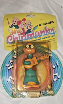 Alvin and the Chipmunks Wind Up Toys Simon Band 1983 Vintage 5  Tall Figurine
