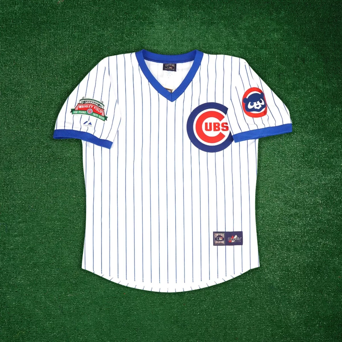 Sammy Sosa Chicago Cubs Men's 1970's Wrigley 100th Blue Away  Cooperstown Jersey