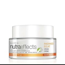 AVON NUTRAEFFECTS RADIANCE NIGHT CREAM ACTIVE SEED COMPLEX 1.7 FL OZ NEW SEALED