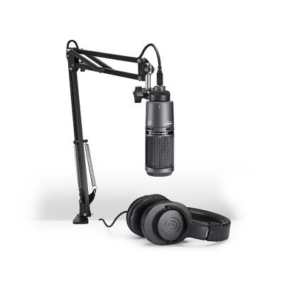 Audio-Technica AT2020USB+PK Stream/Podcast Studio USB Mic Pack w Boom &  ATH-M20X | eBay