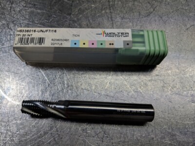 Walter Carbide 7/16 Thread Cutter 10mm Shank H5336016-UNJF7/16 (LOC1336B)