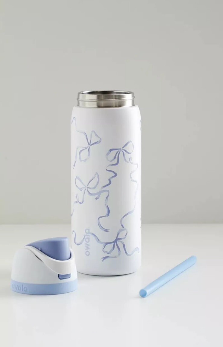 NEW OWALA Tied And True Blue Bows 32 Oz Freesip Urban Outfitters