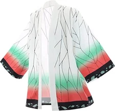 Demon Slayer Robes Shinobu Kocho Cosplay Cloak with earing set