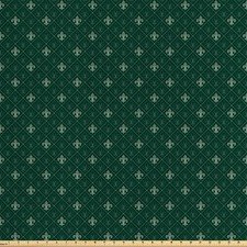 Fleur De Lis Satin Stoff als Meterware Barock-