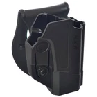New Black ORPAZ Polymer Holster 360 Rotation Paddle & Belt for Glock 34,IDF use
