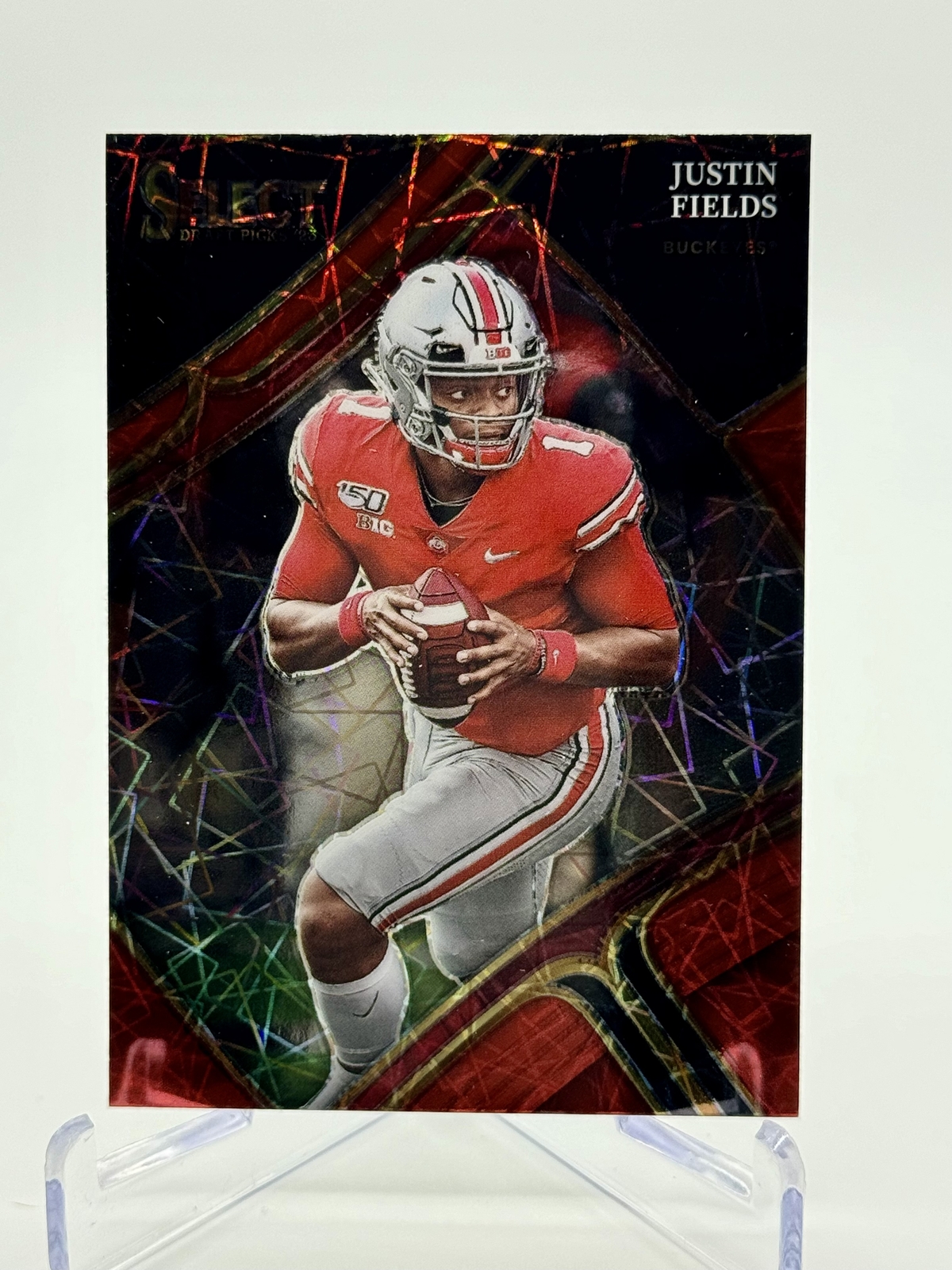 2023 Panini Select Draft Picks Justin Fields  Red Prizm  /149 #38