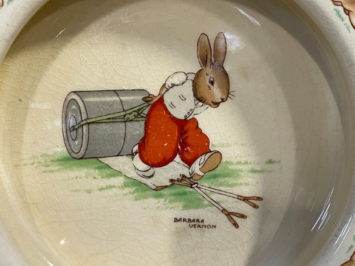 VINTAGE ROYAL DOULTON BUNNYKINS BOWL BARBARA VERNON UK