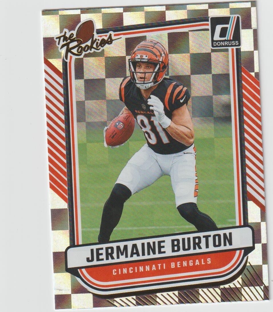 2024 DONRUSS JERMAINE BURTON WR BENGELS #TR-31 THE ROOKIES SP