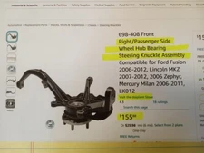 698-408 & 698-409 Both ( L&R) Front steering knuckle wheel bearing hub assembles