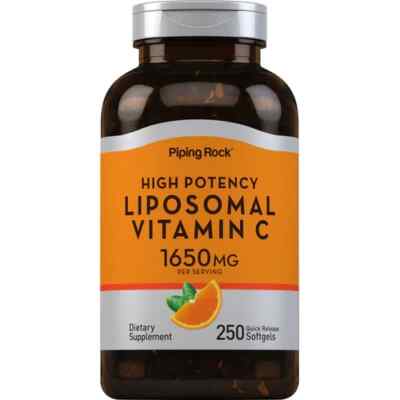 Liposomales Vitamin C 1650mg 250softgel, maximale Absorption, Superpreis Mega...