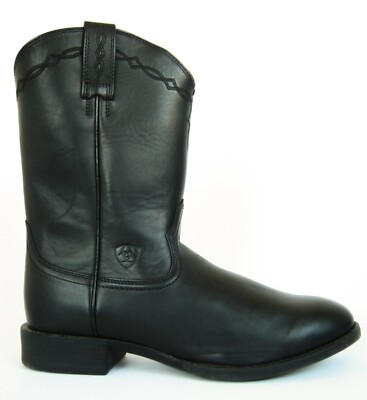 Ariat Mens Boots Heritage Roper Boots Black Ariat Western Boots