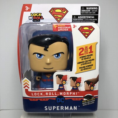 Superman Figure to Vehicle Lock Roll Morph 2 In 1 Hybrid Marvel