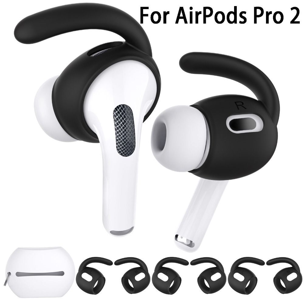 Earpod Cover Earbuds Ear Tips Hook Silicone Thin For Apple Airpods Pro 2 Case-image