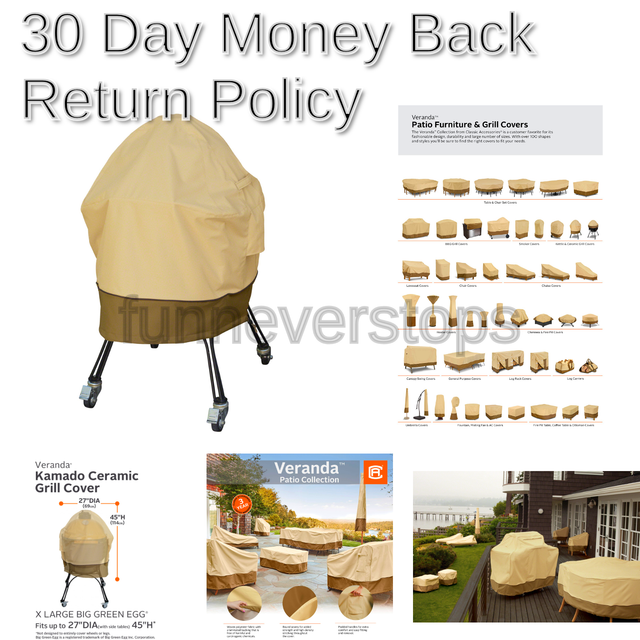 Classic Accessories 55 232 051501 00 Veranda Big Green Egg Grill Cover X Large