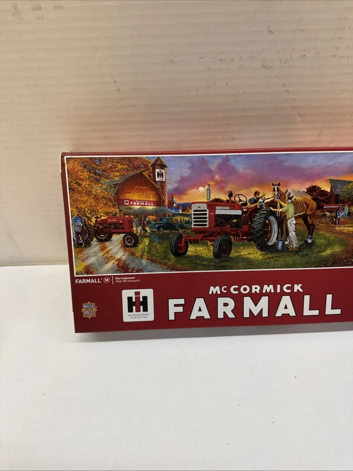 Rompecabezas Farmall 1000 Piezas 13X39 Panorámico Rojo Tractores Ecológicos Foto 2 de 3