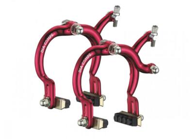 Dia Compe MX890 Brake Callipers Set Front and Rear Set Old School BMX Red Color