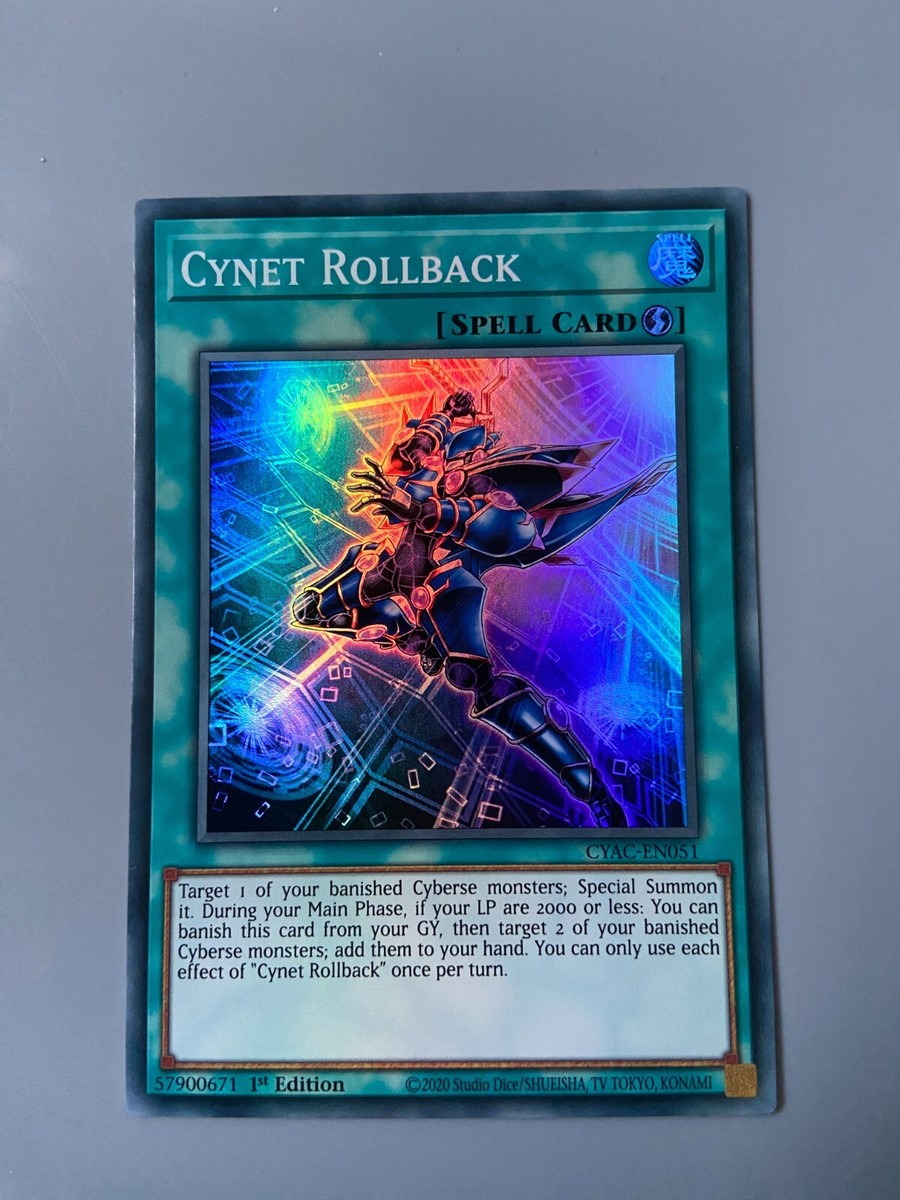 Cynet Rollback - 1st Edition Super Rare CYAC-EN051 Yugioh | eBay UK