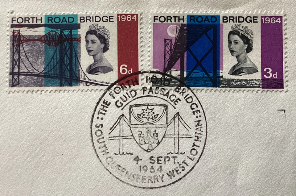 GB QEII 1964 Forth Road Bridge Ord GPO FDC South Queensferry SHS HW Add Cat £40 - Image 2 of 3