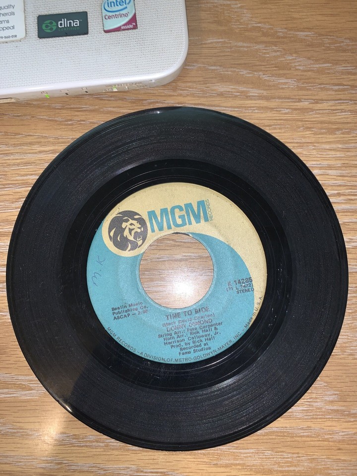 Donny Osmond Go Away Little Girl, Time To Ride, 7" Vinyl, K14285 MGM