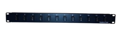 19 inches 12-Port HD Interface Patch Panel,Black
