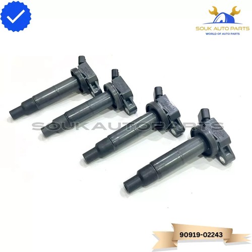 90919-02243 SET OF 4 IGNITION COIL DENSO For Lexus CAMRY RAV4 2.4Ltr UF333 - 第 1/6 張圖片