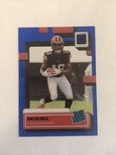 2022 Clearly Donruss DAVID BELL /99 Blue SP Rated Rookie RC #82 Cleveland BROWNS