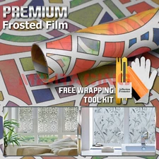 *36"x96" Frosted Film Glass Home Bathroom Window Security Privacy Sticker #5022