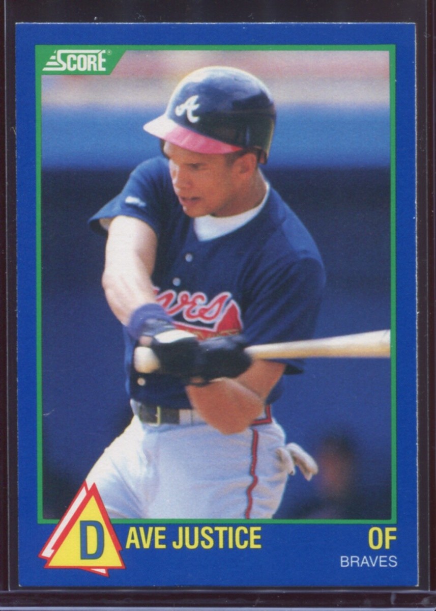 1989 Score Baseball Dave Justice #26 Atlanta Braves Rookie Rising