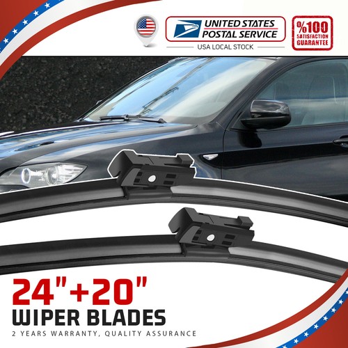 24"&20" Windshield Wiper Blades Set For BMW X5 E70 1113 X6 E71 E72