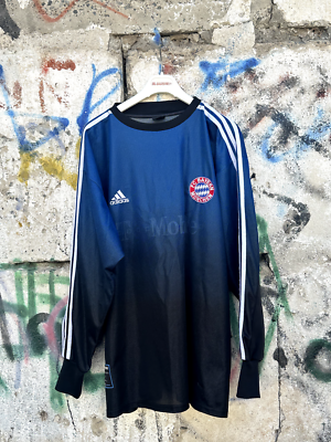 BAYERN MUNICH #1 KAHN 2002 FOOTBALL SHIRT GOALKEEPER ADIDAS
