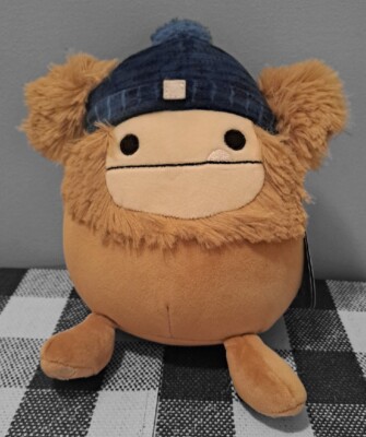 SQUISHMALLOWS BENNY BIGFOOT YETI W/ HAT HARVEST SQUAD 7'' - 8'' NEW TAGS KELLYTOY 