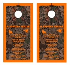 A Hunters Prayer Camo Cornhole Board Wrap LAMINATED Decal Vinyl Sticker 3984