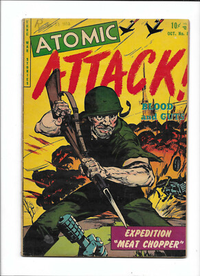 ATOMIC ATTACK! #8 [1953 FN] ''BLOOD AND GUTS?   BAYONET COVER!