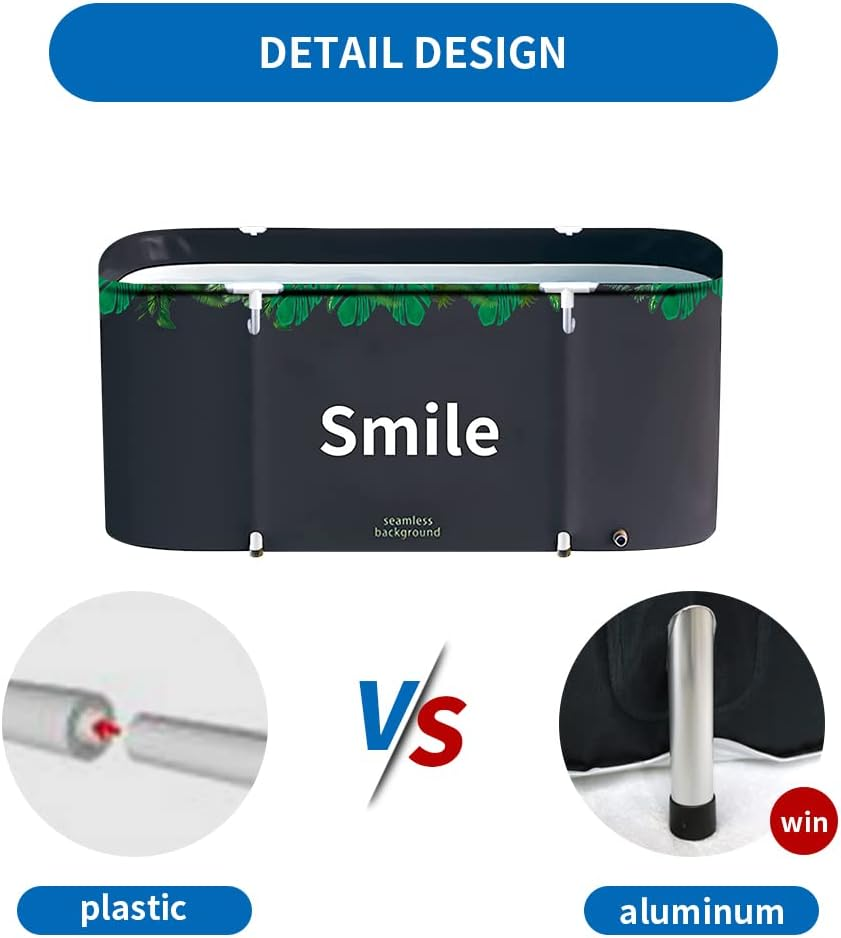 Portable Bathtub for Adult Foldable Japanese Soaking Bath Tub for