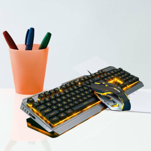RGB Gaming Keyboard & Set for PC/Laptop Gaming (Tungsten Gold) - Afbeelding 1 van 18