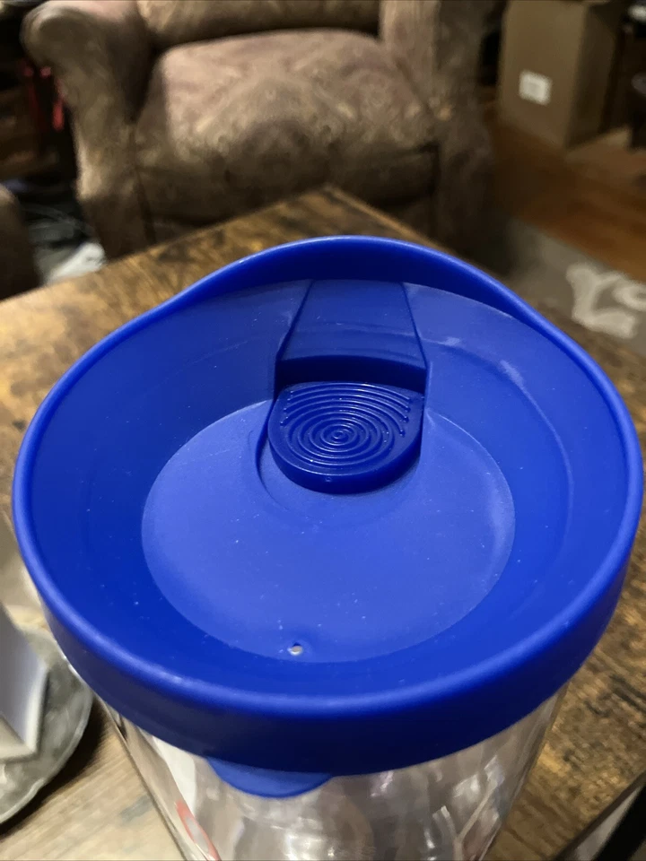 Vaso de vino Vino 2 Go aislado doble pared acrílico - tapa azul 10 oz nuevo en caja Foto 3 de 4